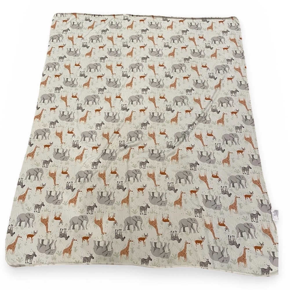 Baby Mode Jungle Blanket Stretchy Swaddle Elephant Giraffe Zebra Lovey Throw